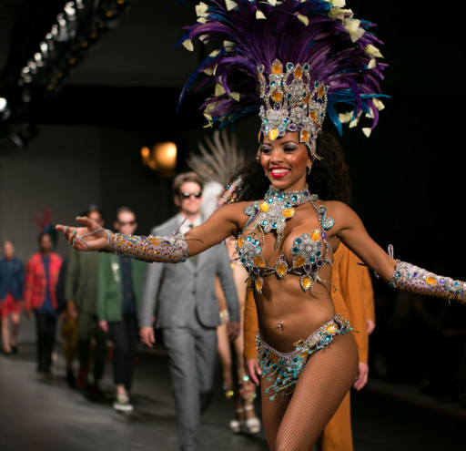 Models at the Oliver Spencer