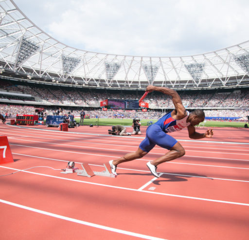 James Dasolu competing