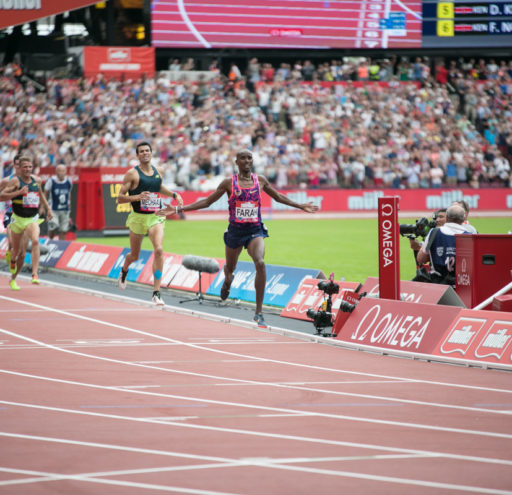 Mo Farah Winning 3000m